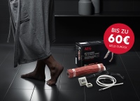 Geld zurück gibts jetzt von AEG Haustechnik für Endkunden beim Kauf einer AEG Fußbodentemperierung THERMO BODEN im Set. Die attraktive Cashback-Aktion endet am 30. November 2020.
