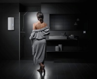 Integrierte Vollelektronik im AEG Durchlauferhitzer DDLE Öko ThermoDrive regelt die Leistung in Abhängigkeit von der gewählten Wassertemperatur und der Wassermenge. Komfort und maximale Energieeinsparung sind garantiert. <br />Bild: AEG Haustechnik