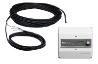 Das etwa 7 mm dicke AEG Heizkabel DIC 25 ermöglicht größtmögliche Flexibilität bei der Verlegung einer Treppenheizung. Durch die oberflächennahe Verlegung in einer Nut verringert sich der Energieverbrauch.