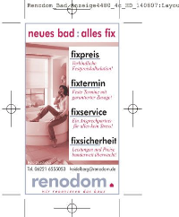 Zielgruppe Endverbraucher: Mit Anzeigen in Tageszeitungen wirbt Renodom für Komplett-Badrenovierungen aus einer Hand. Foto: Duscholux