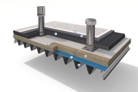 Der Aufbau:1. Folienabdichtung/2. Vlies/3. steinopor®.......