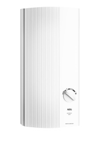 Wenn der elektronische AEG Durchlauferhitzer DDLE Basis für den Duschbetrieb genutzt wird, muss der Temperatureinstellbereich über die Temperaturbegrenzung (55 °C oder geringer) im Gerät begrenzt werden. 
