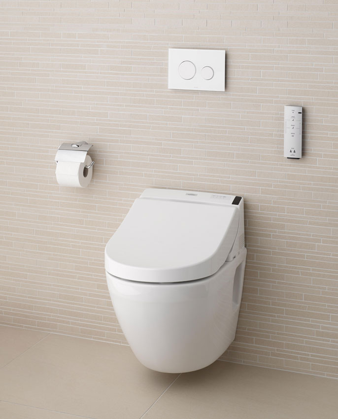 Auch das WASHLET GL 2.0, hier auf einer WC-Keramik...