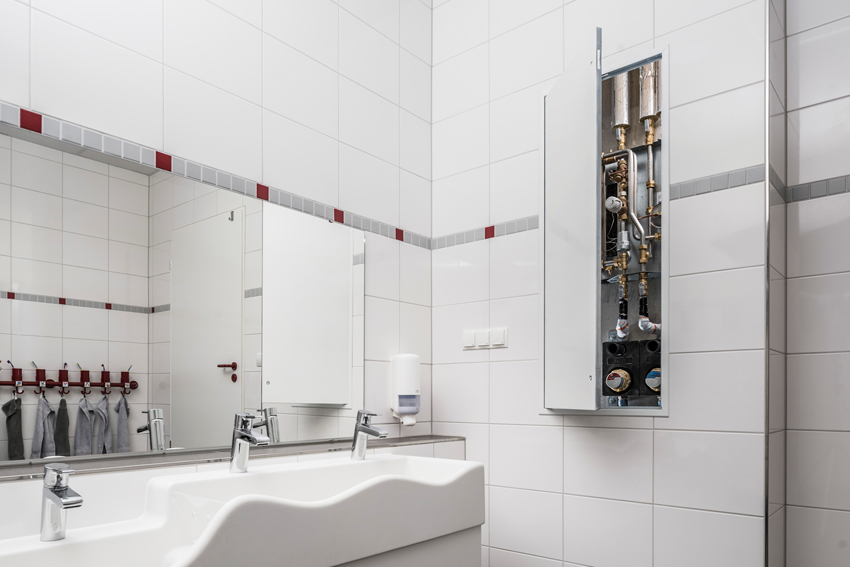 Die Trinkwasserstation ermöglicht eine hygienische...