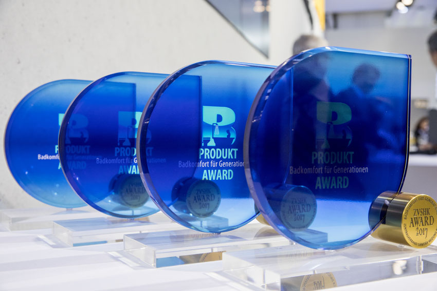 Vier Mal vergeben: der Produkt-Award des ZVSHK.