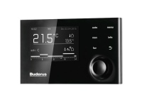 Die System-Bedieneinheit RC310 gibt Auskunft über den aktuellen Betriebsstatus des Ofens und Puffers.<br />Bilder: Buderus