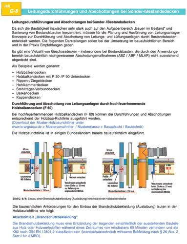 Beispiel: Leitungsdurchführungen und Abschottungen...