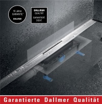 Innovatives Produktdesign und praxisgerechte Systemlösungen gehören seit langem zur Kernkompetenz der Marke Dallmer - beispielsweise bei Entwässerungssystemen für bodengleiche Duschen.<br />Bild: Dallmer