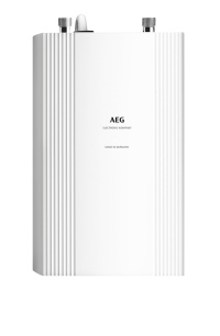 Dank seines einzigartigen flachen Kompaktformats (293 mm hoch, 174 mm breit und 87 mm tief) findet der AEG DDLE Kompakt 11/13 sogar unter der kleinsten Küchenspüle oder dem Handwaschbecken Platz.