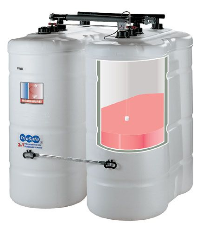 Schon heute sind doppelwandige Heizöltanks von Dehoust, wie hier der TrioSafe PLUS,  für die Lagerung von  Bioheizöl bestens geeignet.