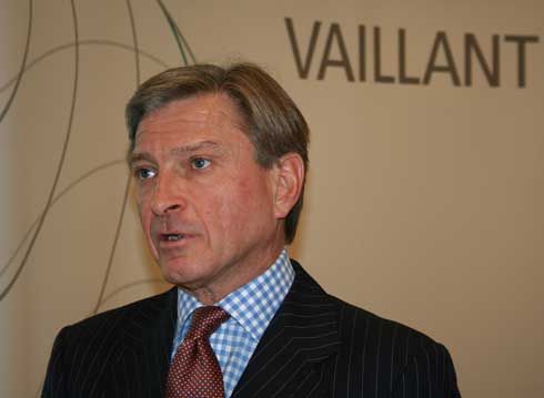 Claes Göransson, Geschäftsführer der Vaillant Group,...