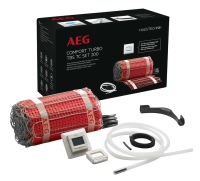 7 Aktions-Sets AEG THERMO BODEN Comfort TURBO stehen zur Auswahl – zur optimalen Fußbodentemperierung bei dicken Fliesen oder Natursteinböden