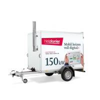 Mobile Heizzentrale von Heizkurier, Typ WZ 150kW <br />Bild: www.heizkurier.de