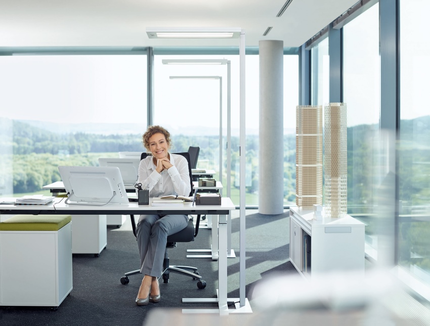 Auch der Anteil des Tageslichts am Arbeitsplatz ist...