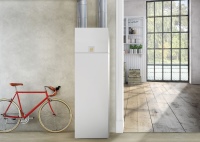 Panasonic Modul zur kontrollierten Wohnraumlüftung auf kompaktem Kombi-Hydromodul.<br />Bild: Panasonic