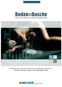 Boden = Dusche! Für diese neue Formel im modernen Badkomfort hat Dallmer immer eine passende Lösung. Damit's gut abläuft!