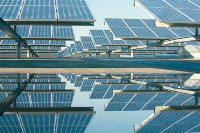 Netzgekoppelte Photovoltaikanlage. Foto: Fraunhofer ISE