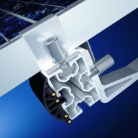 Querschnitt durch das innovative Montagesystem PV-Light.......