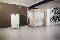 Die neue Pellematic Condens ist mit allen Lagerlösungen, ob Gewebetank oder Lagerraum in Kombination mit einem Vakuumsaugsystem, kompatibel. Bilder: ÖkoFEN