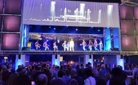Das Ensemble „Mayumana“ sorgt bei der Viega Roadshow für eine bemerkenswert kraftvoll- dynamische Showklammer zwischen den einzelnen Infoblöcken. Bild: Martin