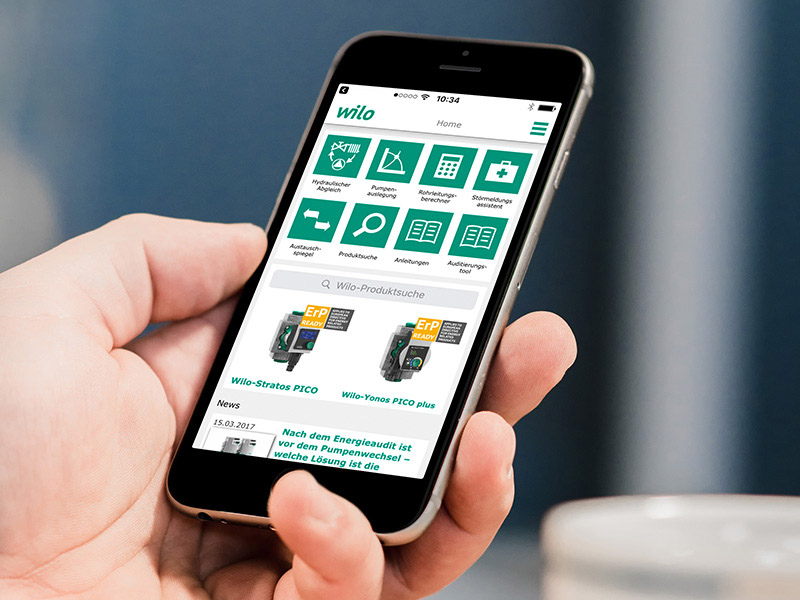 Mit Wilo-Smart Balance ist auch der hydraulische Abgleich...