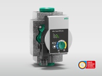 Die Wilo-Yonos PICO plus ist nur in Deutschland erhältlich und mit der grünen Knopf-Technologie schnell eingestellt.