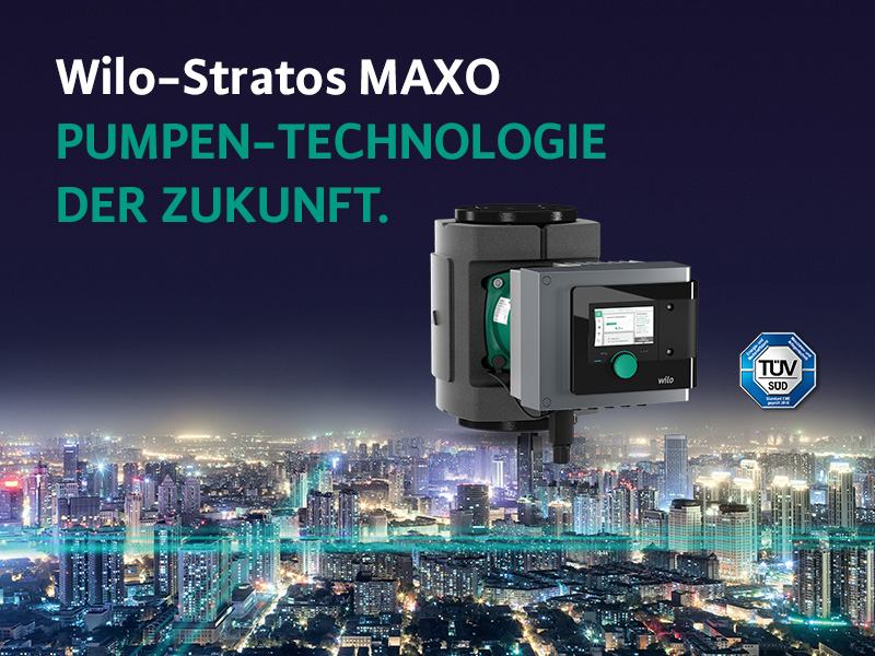Wilo-Stratos MAXO – vom TÜV-Süd zertifiziert.