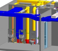 Dreidimensionale Darstellung aus einem BIM-Datenmodell.Bild:.......