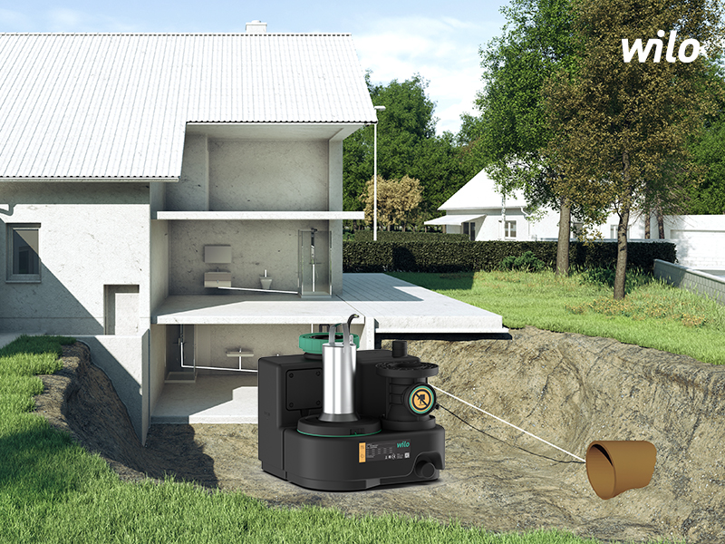 Die neue Hebeanlage Wilo-DrainLift SANI-S ist die kleinste...