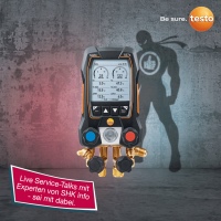 Das Wärmepumpen-Set <br />testo 557s: super einfach & alles <br />auf einen Blick.<br />Bilder: Testo