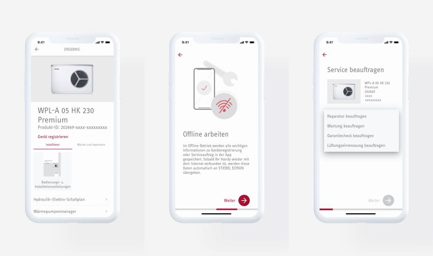 Digital verfügbar in der Wärmepumpen-Service-App von...