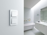Die Designlinie Gira E3 mit ihrer Soft-Touch-Oberfläche.......