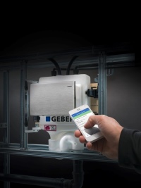 Mithilfe der Geberit SetApp lassen sich viele Einstellungen und Programmierungsmöglichkeiten der Hygienespülung steuern.
