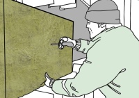 Die mit Mineralwolle gedämmte vorgehängte hinterlüftete Fassade schützt auch wirksam vor Kälte, Hitze und Schall. <br />Bild: FMI