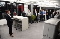 Sven Schumacher, Stiebel Eltron-Vertriebsleiter Süd-West, freut sich, endlich Handwerker in seinem neuen Vertriebszentrum begrüßen zu dürfen. <br />Bilder: Stiebel Eltron