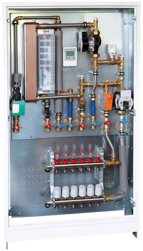 TWWSe / Frischwasserwohnungsstation mit elektronischer...
