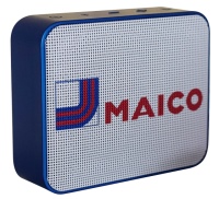 Die ersten 100 Besucher erhalten eine Bluetooth-Box in MAICO Design<br />Bilder: MAICO