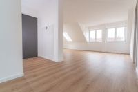 Roth Wohnungsstationen FlatConnect integrieren sich optisch unauffällig im modernen Wohnungsbau.