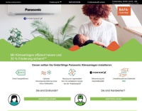 Screenshot Panasonic Klimasysteme Foerderservice<br />Bild: Panasonic