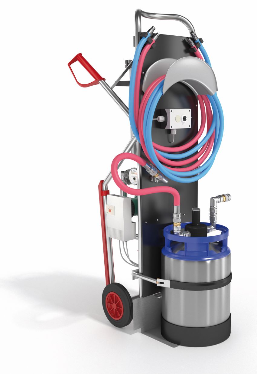 Komplett anschlussfertiges Heizwasser-Füllmobil Thermostil...