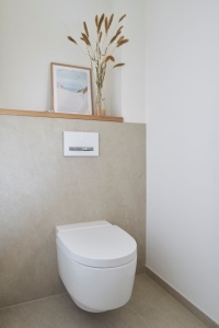 Das AquaClean Mera Comfort ist das Spitzenmodell von Geberit: Neben der sanften und gründlichen Reinigung mit der WhirlSpray-Duschtechnologie, dem Warmluftföhn sowie der leisen Geruchsabsaugung ist es noch mit weiteren Komfortfunktionen ausgestattet.