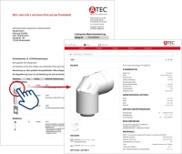 Innovations-Service von ATEC: die neue interaktive Angebots-PDF.<br />Bild: ATEC <br />