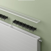 Der Wärmepumpen-Heizkörper x-flair vereint die bekannte, energiesparende x2-Technologie für angenehme Strahlungswärme mit einem intelligenten Lüftersystem. Die im Heizkörper integrierten Lüfter verteilen die Wärme besonders schnell im Raum und schalten sich bedarfsorientiert vollautomatisch ein sowie aus.