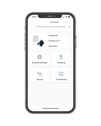 Neben den Geräteeinstellungen, der Reinigung und der Einstellung von Spülintervallen können in der Geberit Control App auch Onlinekataloge zu bestimmten Produkten eingesehen werden.<br />Bilder: Geberit