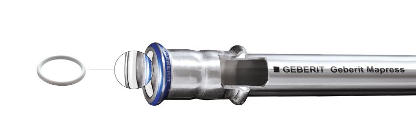 Mapress Edelstahl 1.4401 mit FKM-Dichtring für Sattdampf.Bilder:...