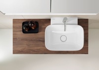 Neben den bekannten geometrischen Formen gibt es nun auch Waschtische im softorganischen Design. Bauherren haben die Wahl zwischen Standardwaschtischen, Möbelwaschtischen und Aufsatzwaschtischen.