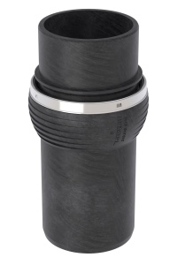 Das Kugelgelenk des neuen Geberit Silent-db20 Offset Formstücks ermöglicht eine sanfte Umlenkung und somit einen leisen Abfluss des Wassers. Damit wird der Luftschallpegel gegenüber einem konventionellen Versatz mit Bögen geringer gehalten.