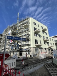 Das MartiniTor im Vorderen Westen: Die NHW baut hier bis Sommer 2023 insgesamt 60 bezahlbare Mietwohnungen, 13 davon gefördert. <br />Bilder: NHW