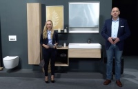 Spiegelschrank, Waschtisch und modulares Möbelkonzept – ein besonderes Augenmerk gilt den Neuheiten der Badserie Geberit ONE.<br />Bilder: Geberit