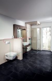 Mit dem neuen „Prevista Dry“-WC-Element mit „AquaVip“-Spülstation.......